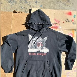 Spiked in the morgue hoodie